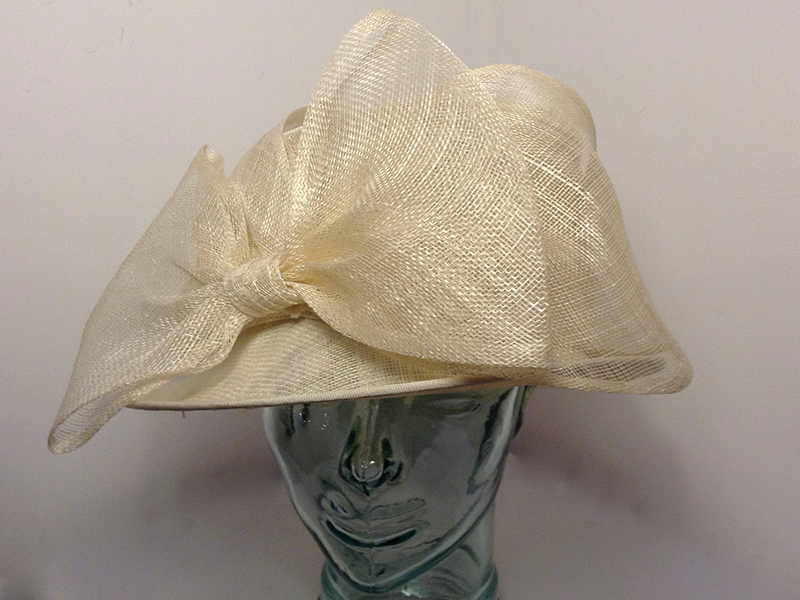  Ivory Bow Hat