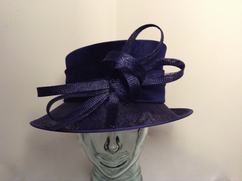  Royal Blue Velvet Winter Hat