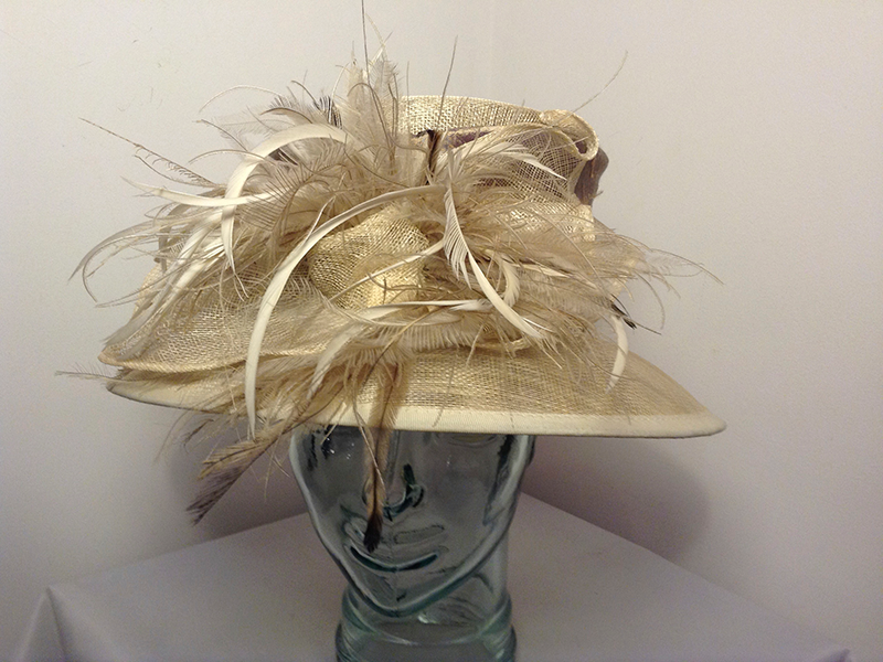 Ivory & Taupe Hat