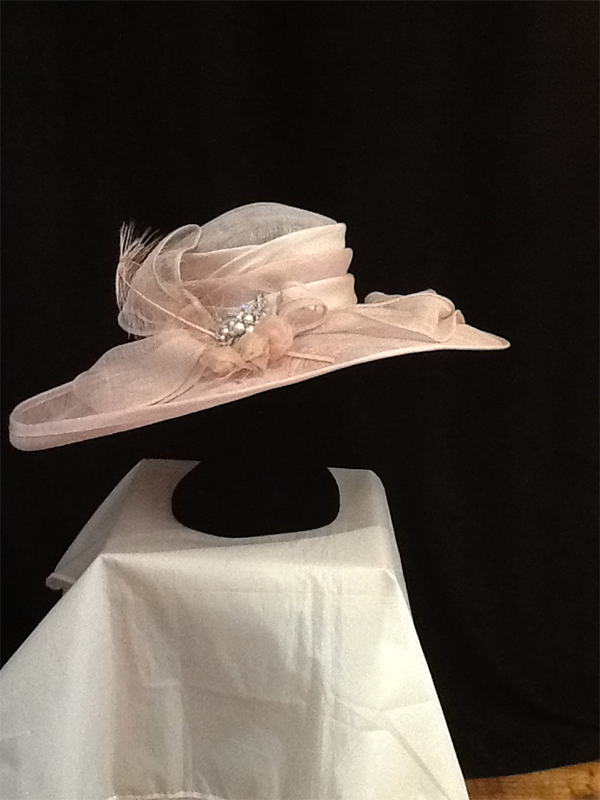 Large Pale Pink Hat