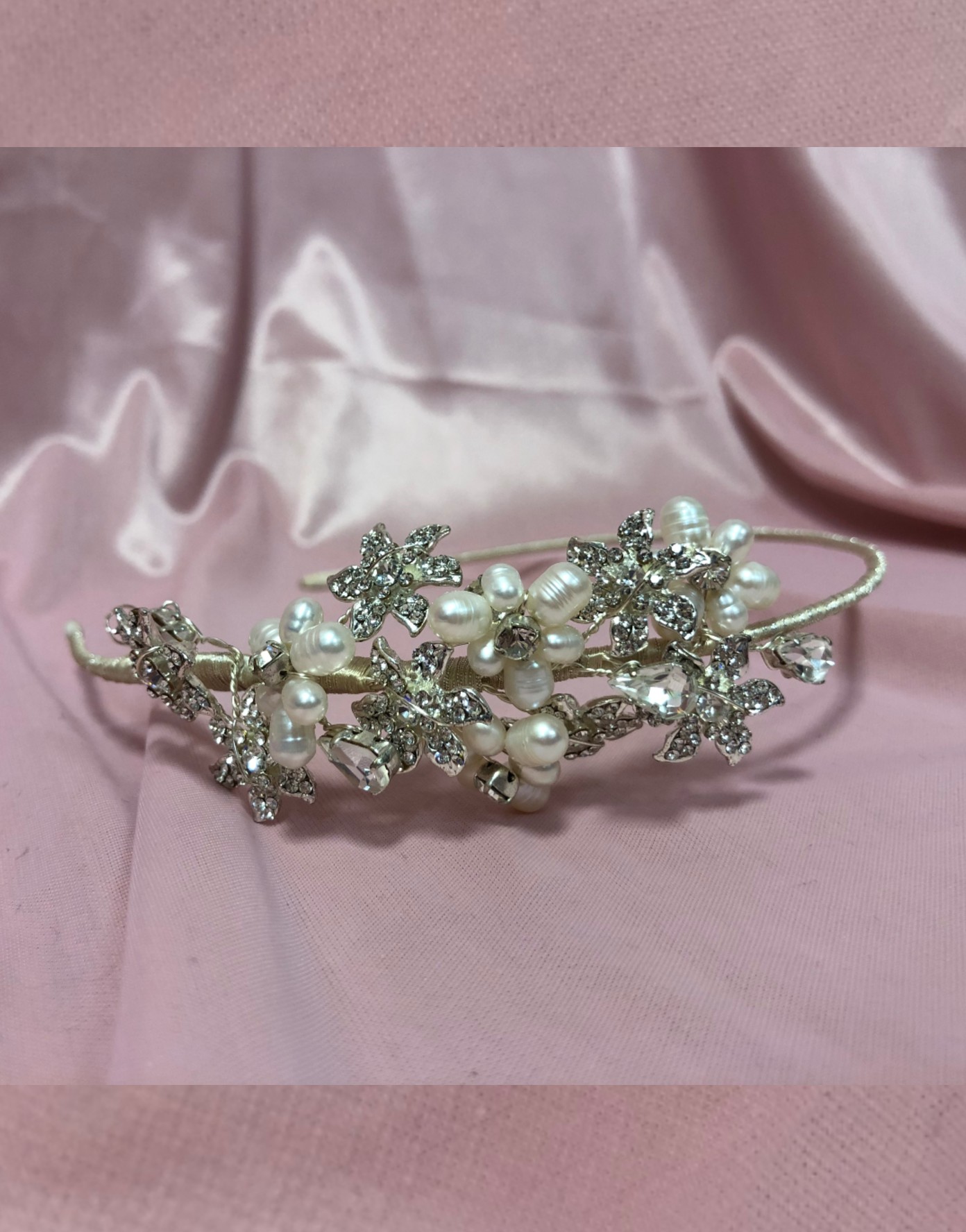 Pearl Flower Side Tiara