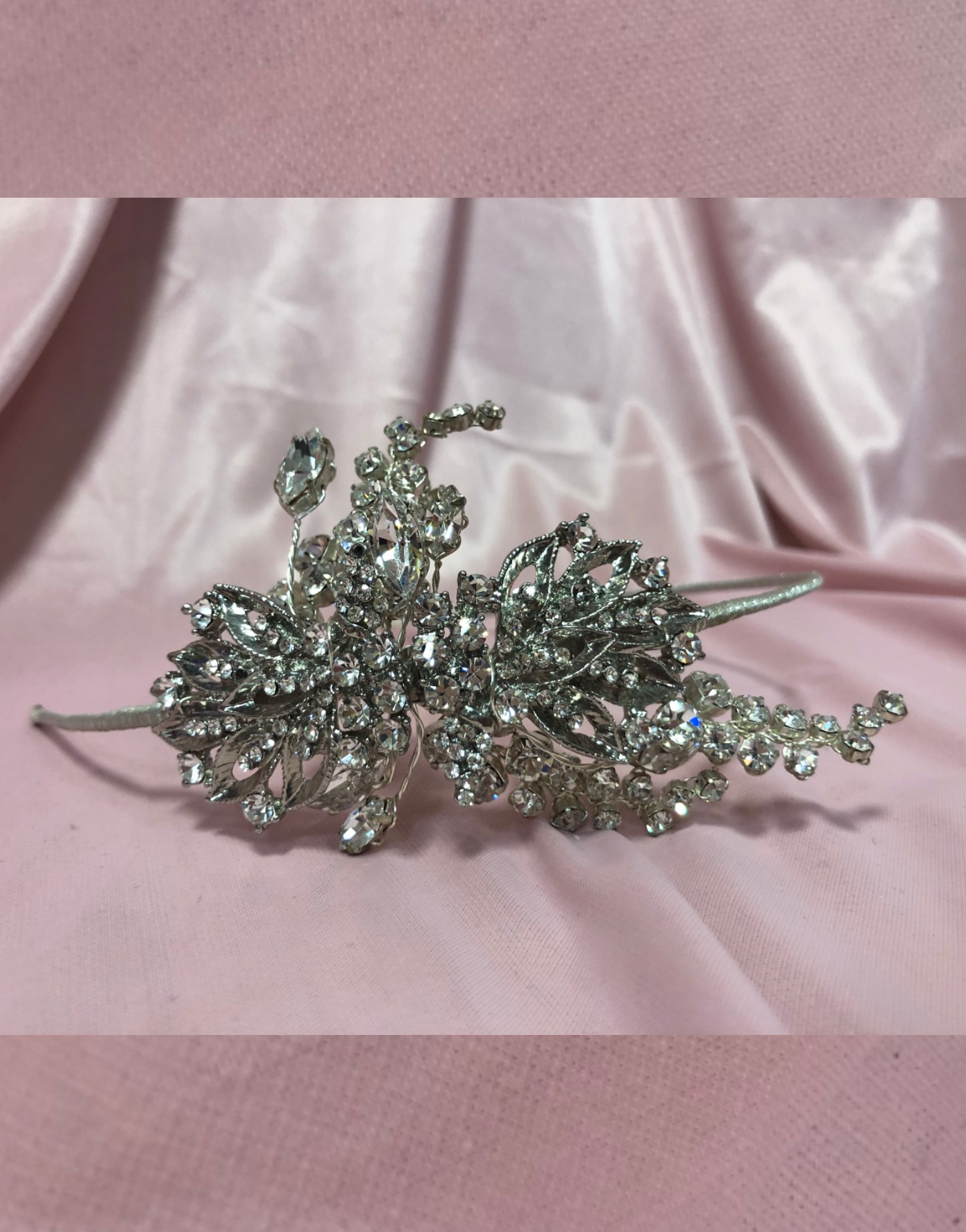 Metal & Diamante Side Tiara