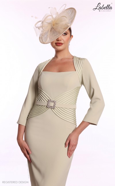 Labella by Gino Cerruti - Sage Green belted Dress